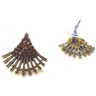 Golden Oxidized Earring Ethnic Imitation Jhumka Jhumki Jewelry Dangle Drop EA384